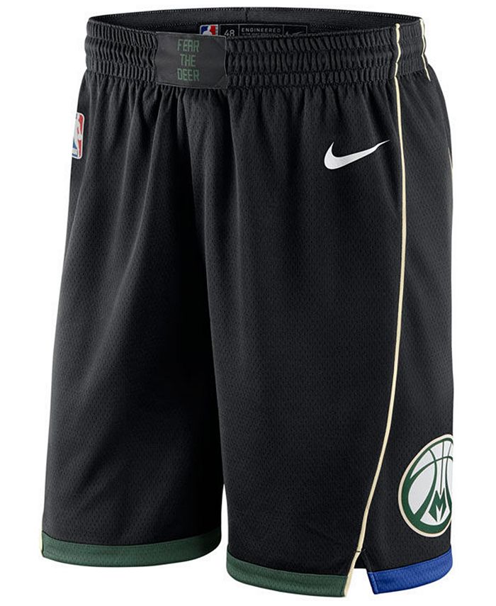 Nike Men's Milwaukee Bucks Statement Swingman Shorts - Macy's