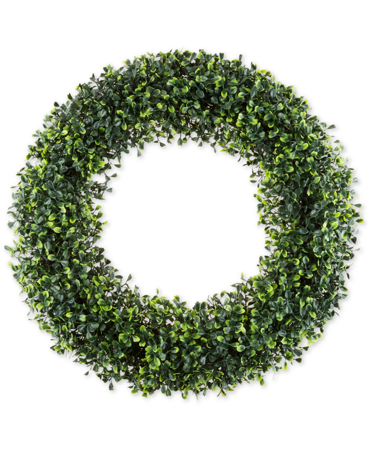 Faux Boxwood 19.5" Round Wreath - Green