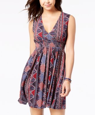 Roxy Juniors' Angelic Grace Printed Dress - Macy's