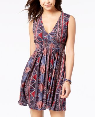 Roxy Juniors' Angelic Grace Printed Dress - Macy's