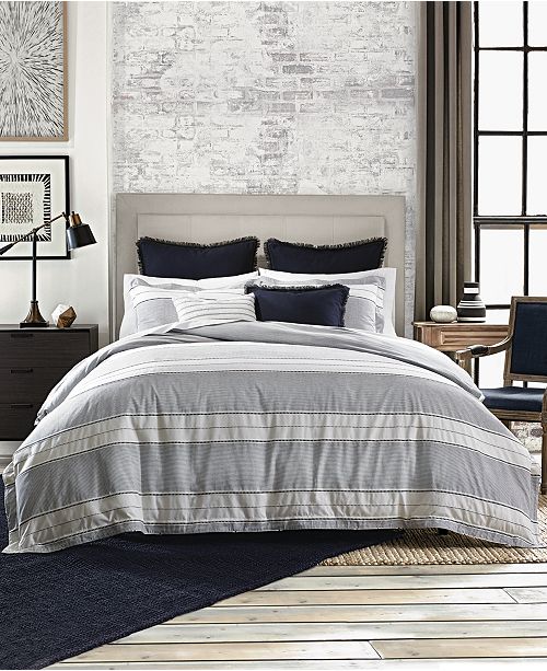Tommy Hilfiger Laurel Cotton Reversible Dobby 2 Pc Twin Duvet Set