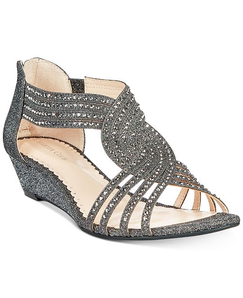 Charter Club Ginifur Wedge Sandals, Created for Macy&#39;s & Reviews - Sandals & Flip Flops - Shoes ...