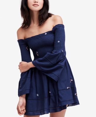 shoulder free dress