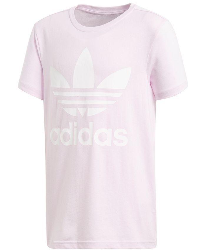 adidas Logo-Print Cotton T-Shirt, Big Girls - Macy's