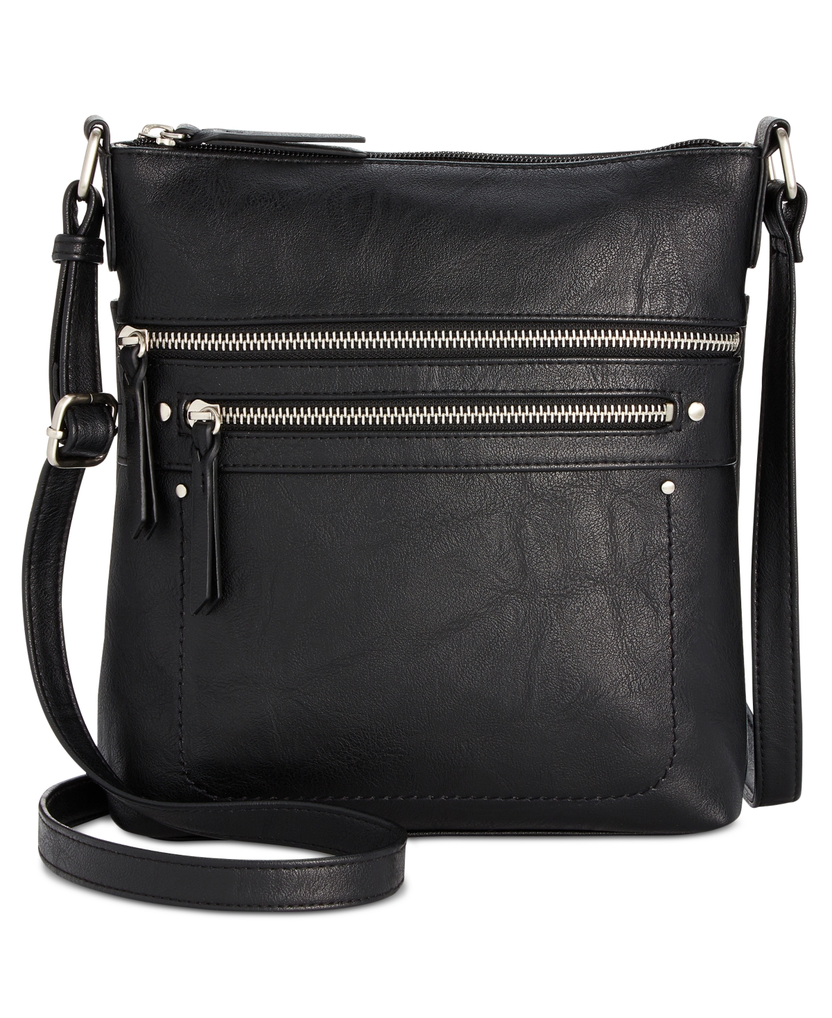 Inc International Concepts Riverton Crossbody, Created For Macy's In Black,silver