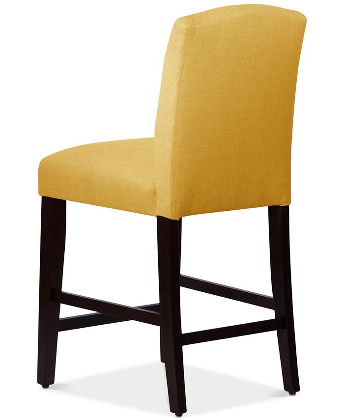 Skyline Callon Linen Nail Button Counter Stool & Reviews Furniture