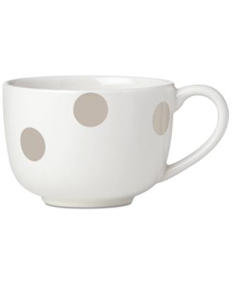 Kate Spade - All in Good Taste Deco Dot Beige Latte Mug