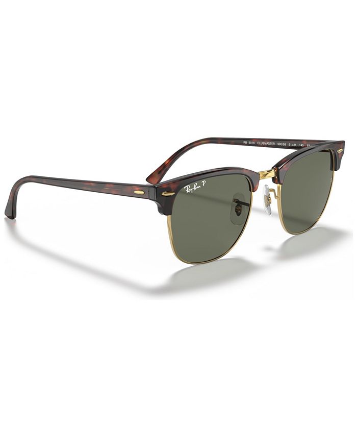 Ray-Ban - CLUBMASTER Polarized Sunglasses, RB3016 51
