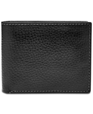 Fossil Men's Richard Leather Bifold Flip ID Wallet - Macy's