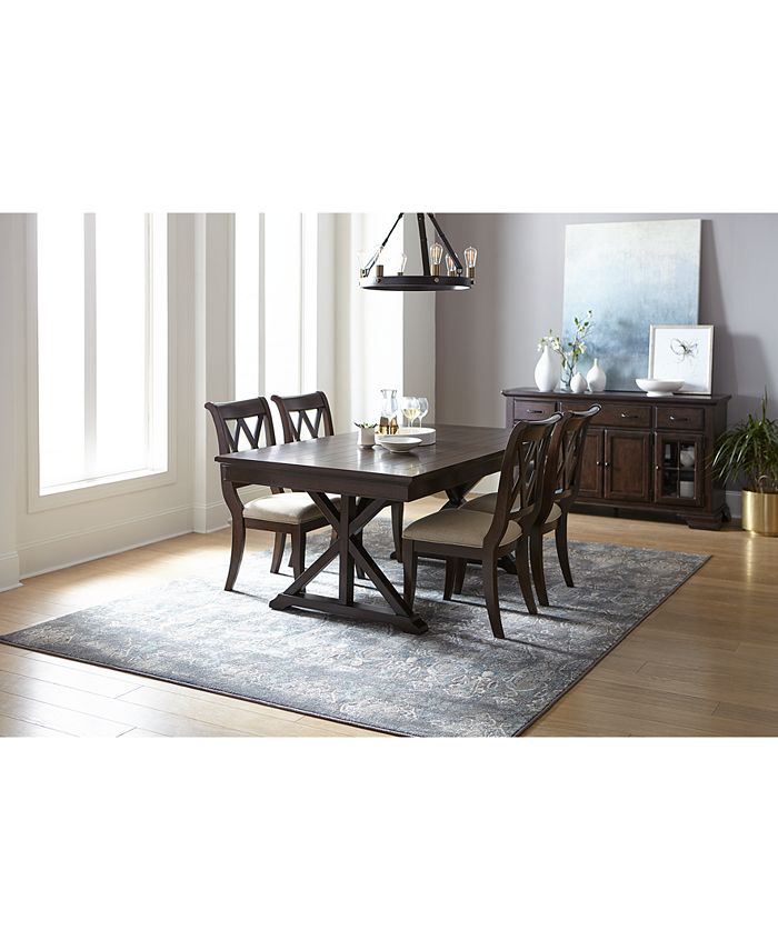 Furniture Baker Street Expandable Dining Trestle Table Macy's