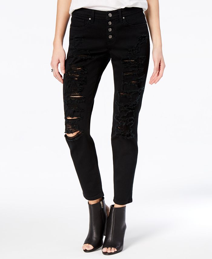 Black Ripped Jeans - Macy's
