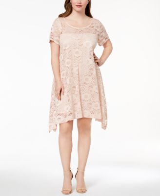 Robbie Bee Plus Size Lace A-Line Dress