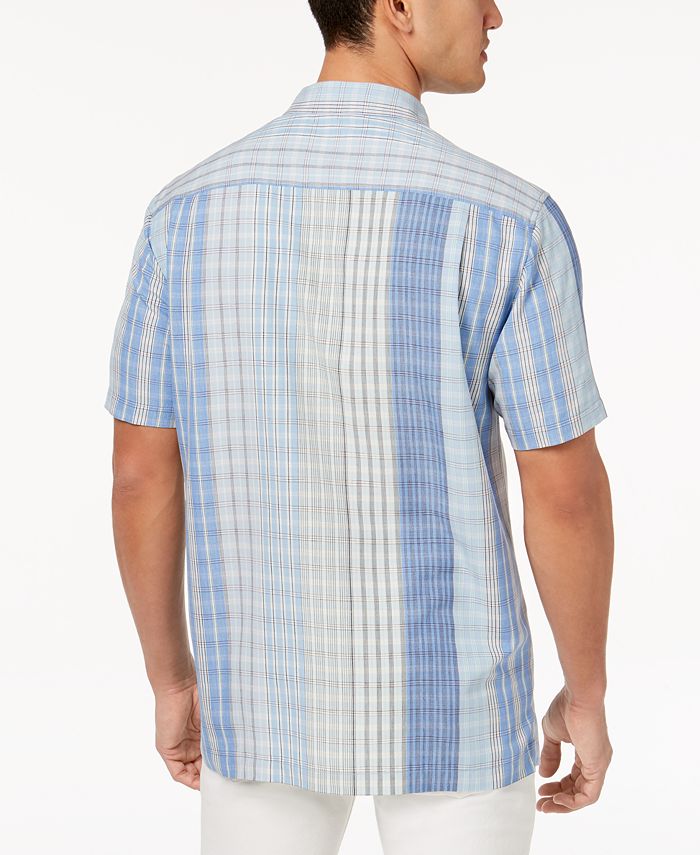 Tommy Bahama Men's Plaidsacola Silk Shirt - Macy's