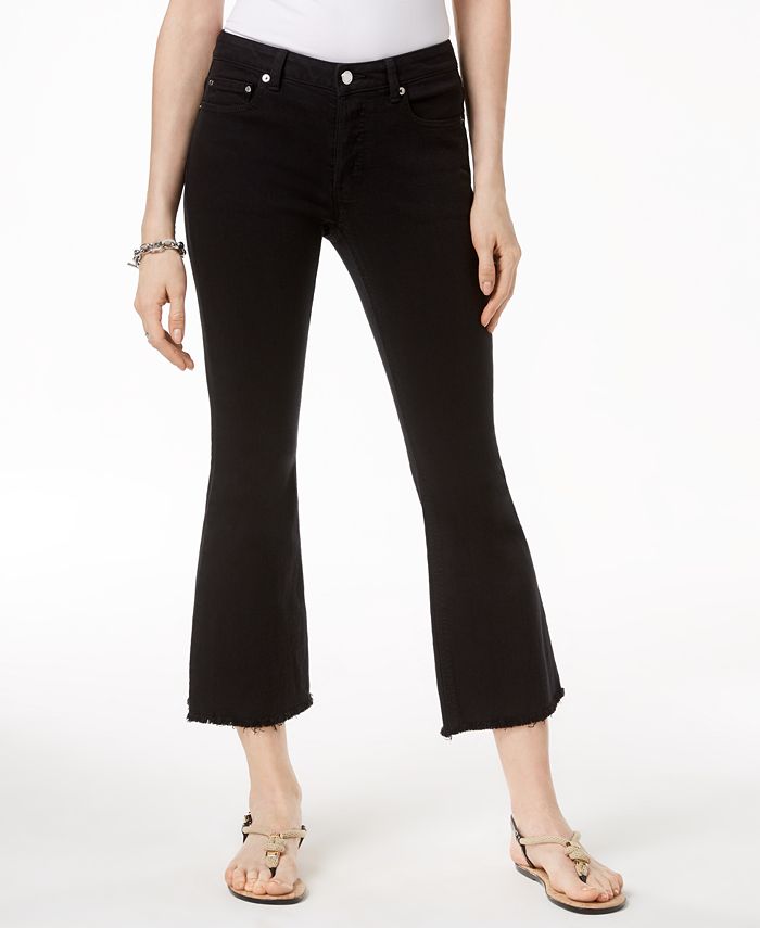 Michael Kors Cropped Flare-Leg Jeans - Macy's