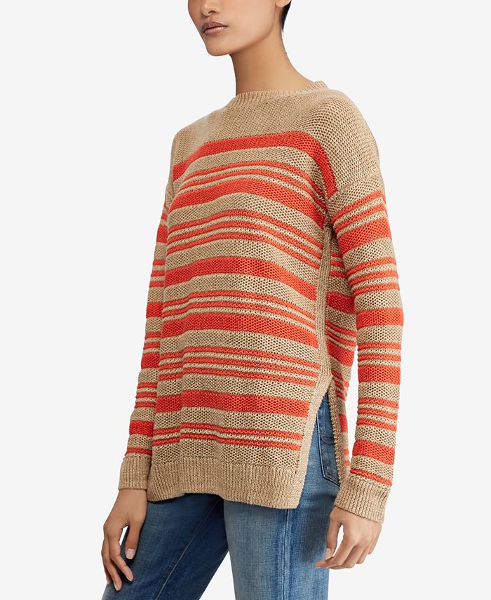 Polo Ralph Lauren Striped Linen Sweater - Macy's