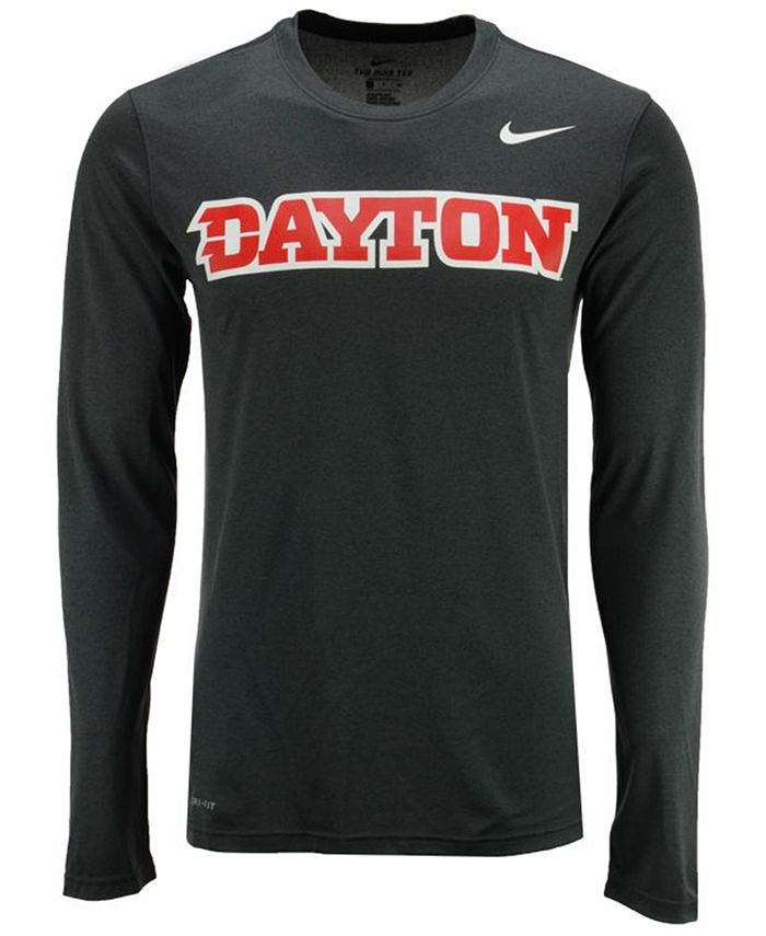 Nike Men's Dayton Flyers Dri-FIT Legend Wordmark Long Sleeve T-Shirt ...