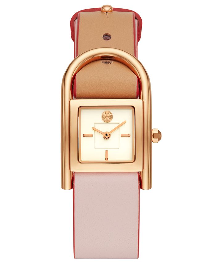 Tory burch thayer cheap leather strap watch