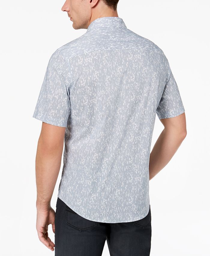 Alfani Men's Abstract Broken-Stripe Shirt, Created for Macy's & Reviews ...