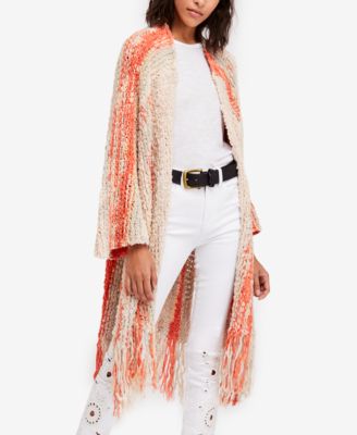 free people fringe cardigan