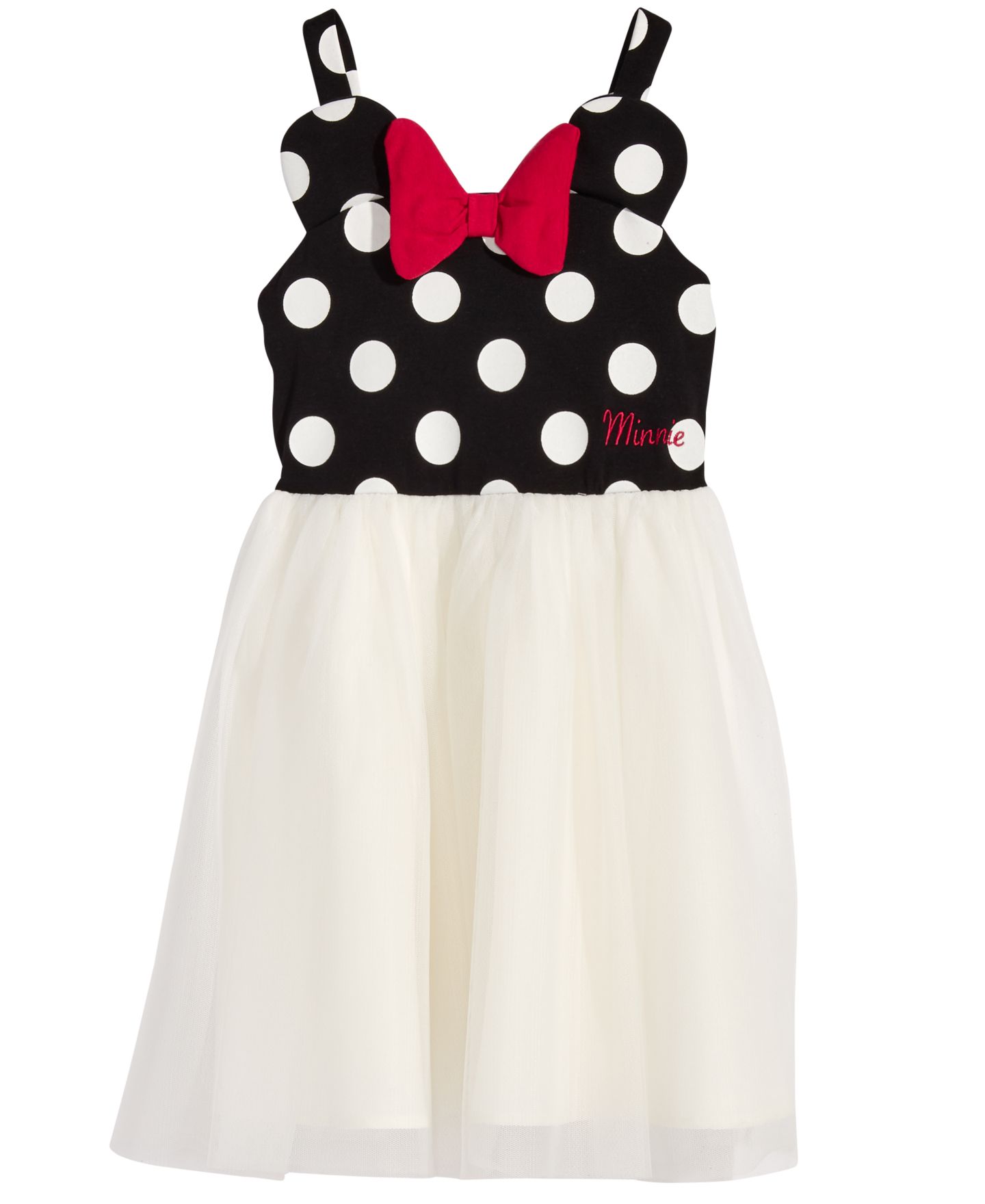 Платье Disney Sleeveless Minnie Mouse Dress для девочек-малышей, цвет: Чёрный — фото 1