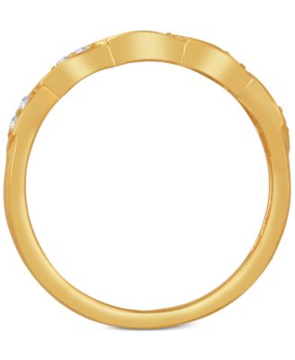 Diamond Scalloped Stackable Band (1/10 ct. t.w.)