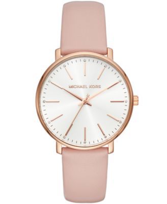 micheal kors leather watch