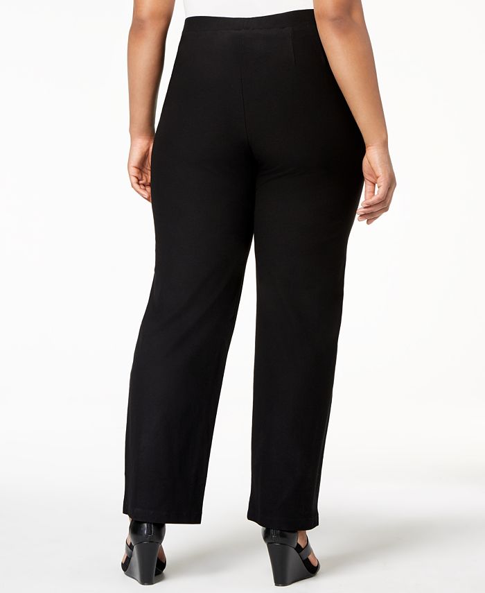 Eileen Fisher Eileen Fisher Plus Size SYSTEM Washable Crepe Straight ...
