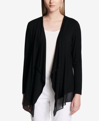 Calvin Klein Flyaway Cardigan - Macy's