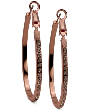 image of Guess Silver-Tone Pave 1 1/4