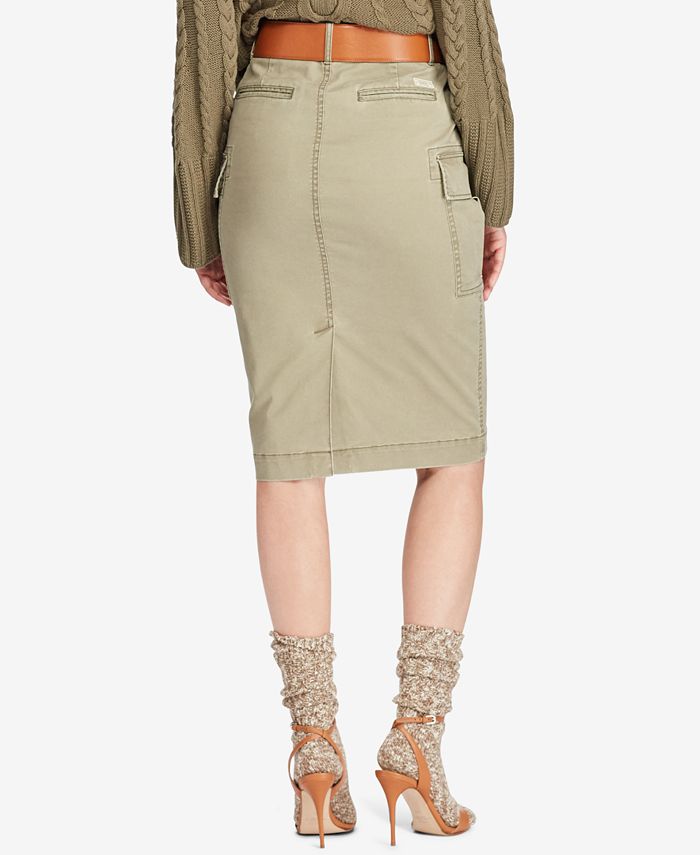 Polo Ralph Lauren Stretch Twill Cargo Skirt - Macy's