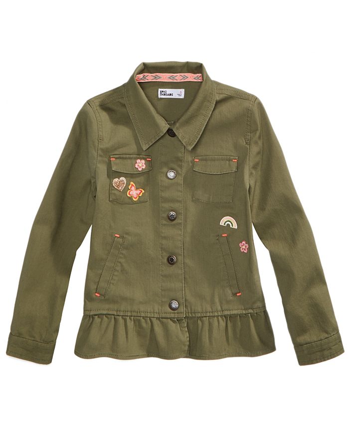 Girls top utility jacket