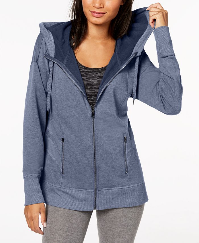 Ideology Mesh Trimmed Zip Jacket Created for Macy s Macy s