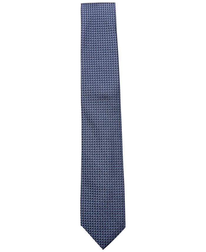 Alfani Men's Geometric Neat Silk Slim Tie, Created for Macy's - Macy's