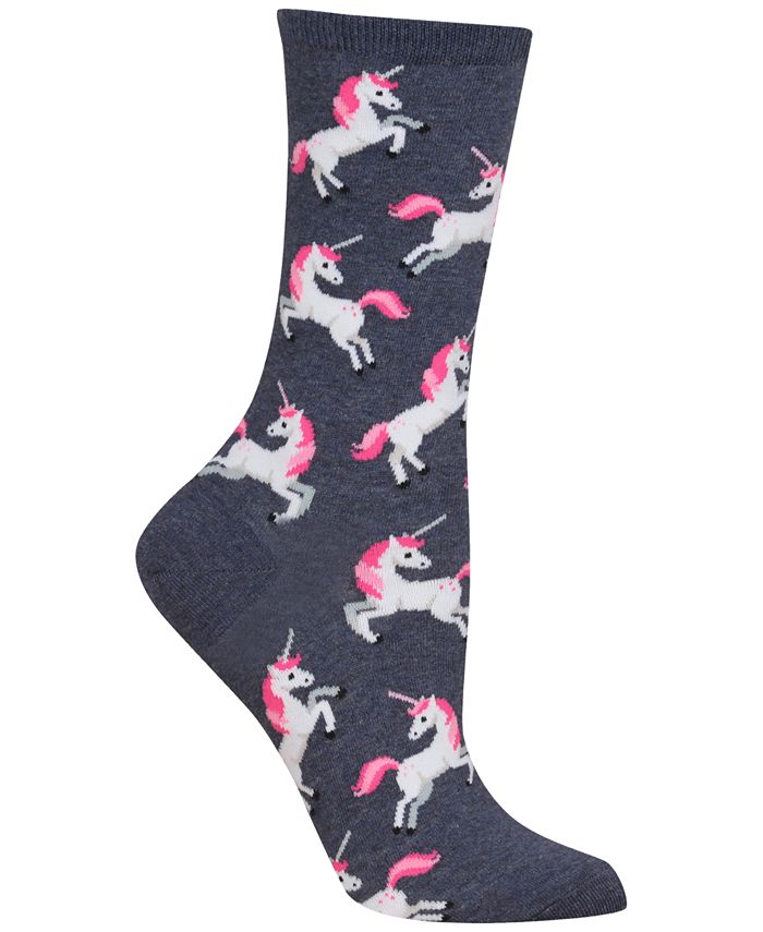 Hot Sox Women's Unicorn Fashion Crew Socks - Macy's