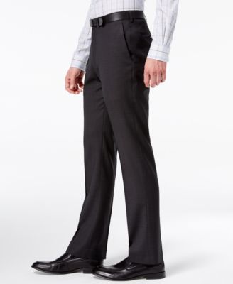 Men's Modern-Fit Stretch Textured Wool Suit Separates