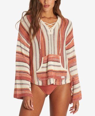 striped beach hoodie