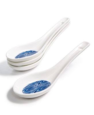 Martha Stewart Collection Set of 4 Soup Spoons, Created for Macy's - Macy's