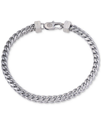 Esquire Men's Jewelry Herringbone Bracelet in Stainless Steel, Created ...