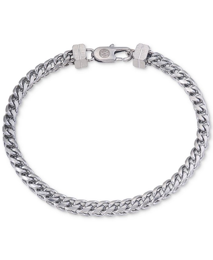Esquire Men's Jewelry Herringbone Bracelet in Stainless Steel, Created