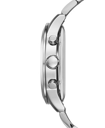 GUESS - Men's Chronograph Stainless Steel Bracelet Watch 45mm U0668G3