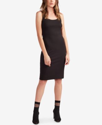 Avec Les Filles - Scoop-Back Ribbed Tank Dress