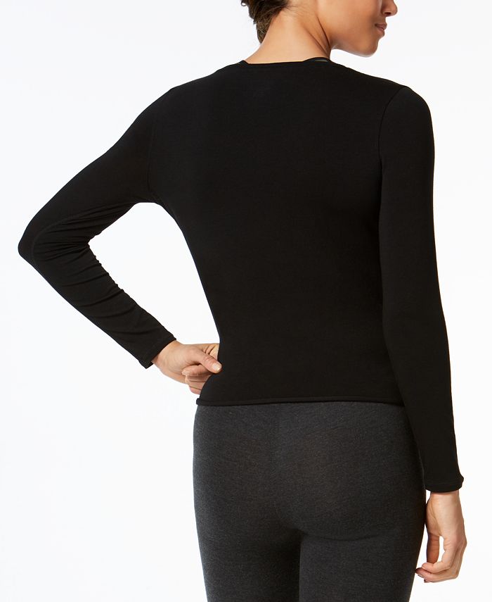 Calvin Klein Long-Sleeve Cropped T-Shirt - Macy's