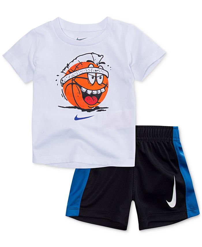 Nike 2-Pc. Basketball Graphic-Print T-Shirt & Shorts Set, Toddler 
