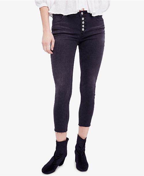 raw hem baggy jeans