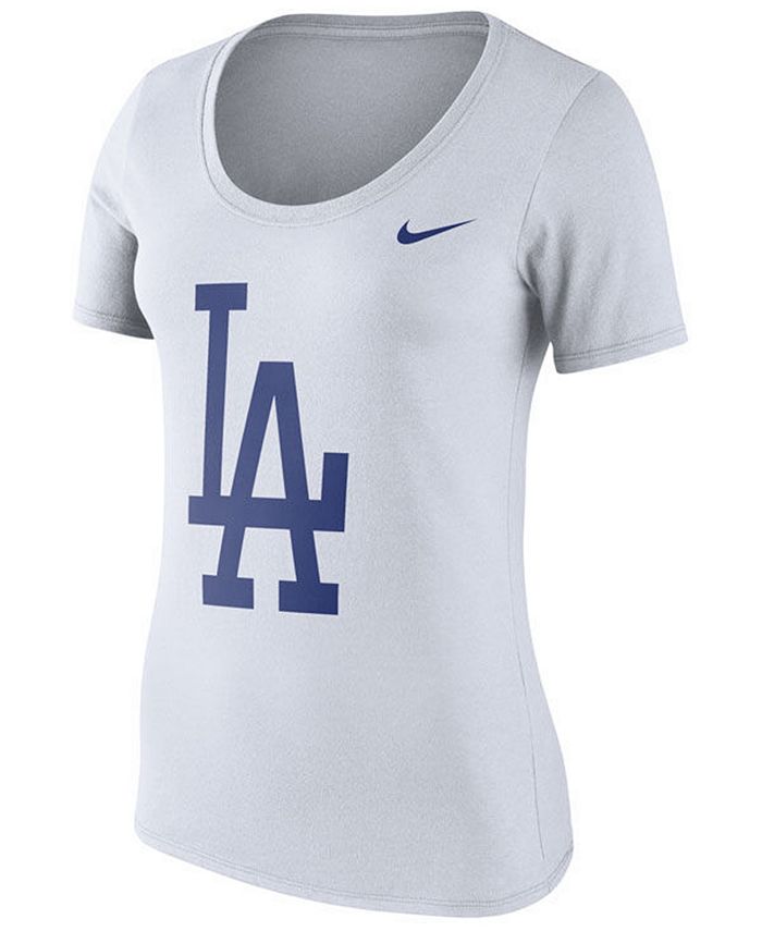 Nike Women's Los Angeles Dodgers Cotton Crew Logo T-Shirt - Macy's