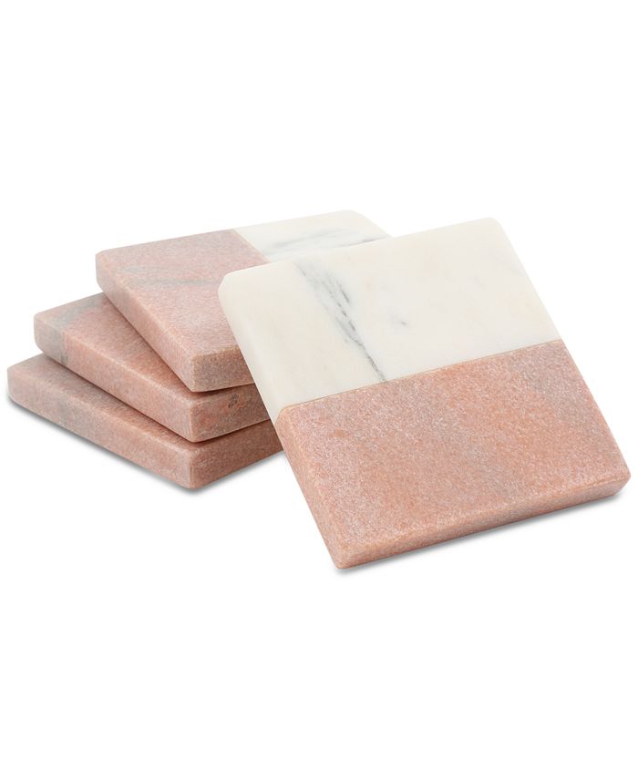 Pink Marble Coaster Set main image 1