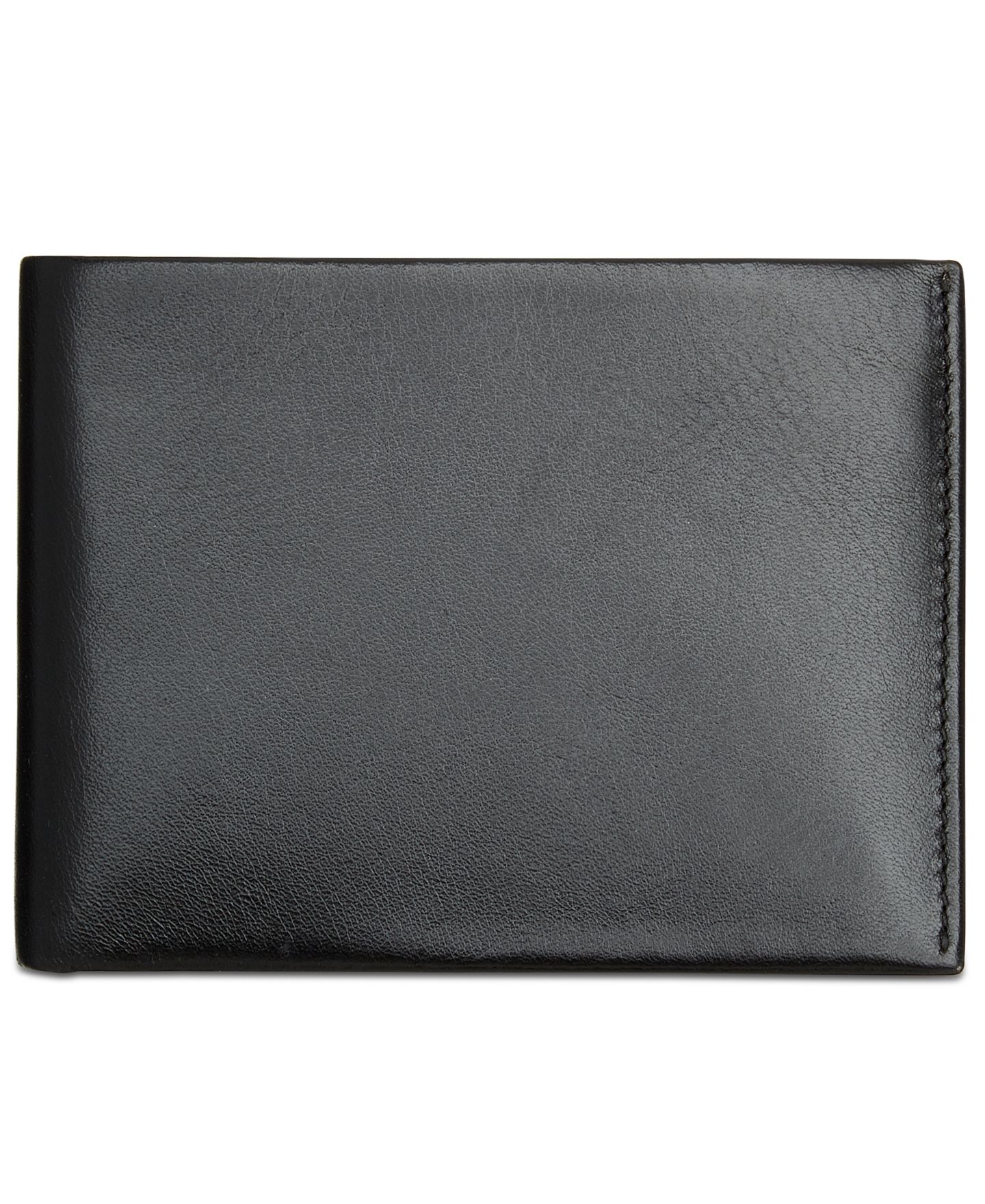 Мужской кошелёк Perry Ellis Portfolio Perry Ellis Leather Pass Case & Removable Card Case, цвет: Чёрный — фото 1