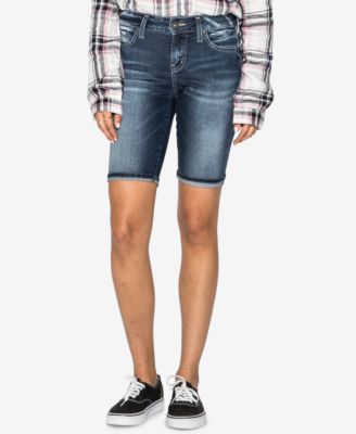 silver jeans bermuda shorts