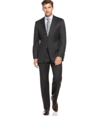 hugo boss grey suit sale