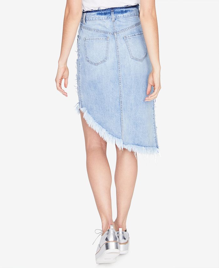 RACHEL Rachel Roy Asymmetrical Denim Skirt, Created for Macy's ...